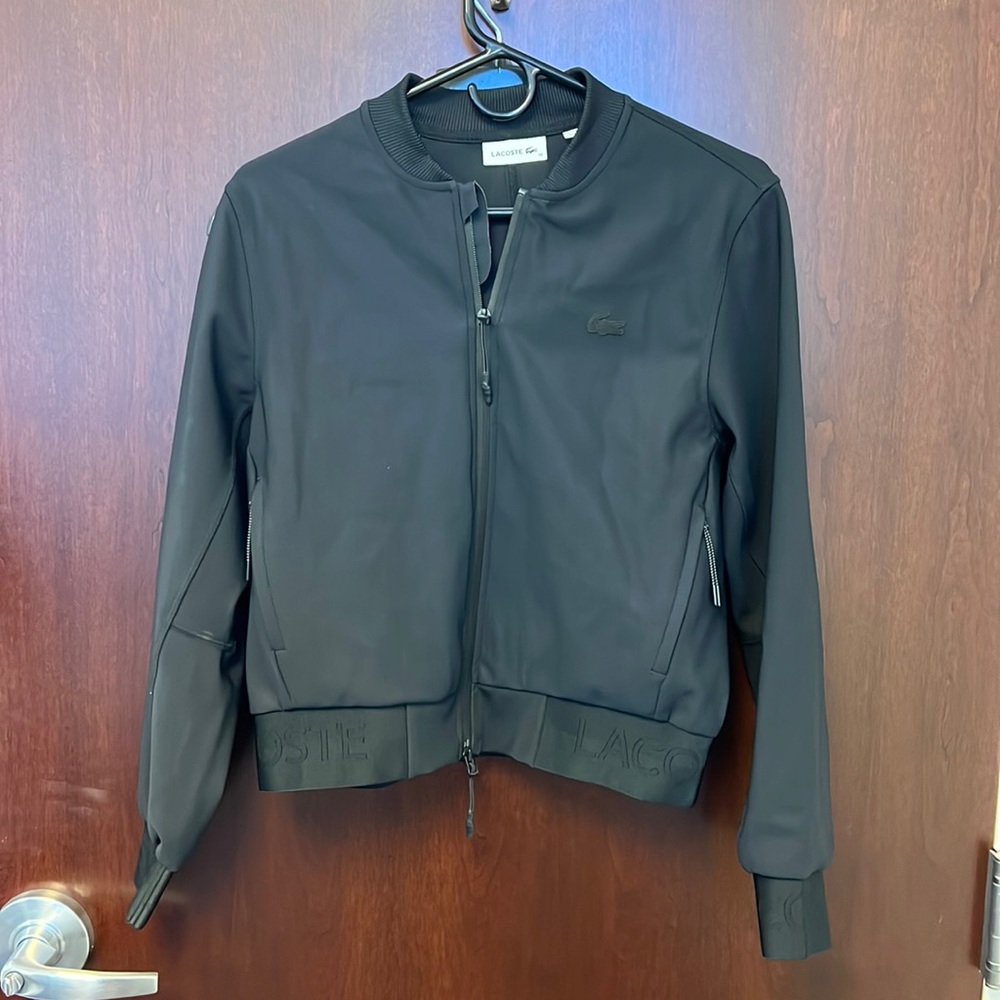 Lacoste women’s banded black jacket